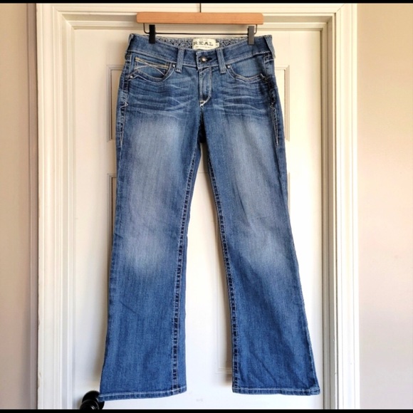 ARIAT R.E.A.L. Midrise whipstitch bootcut jeans. Size 29 short - Picture 2 of 5